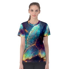 Abstract Galactic Wallpaper Women s Sport Mesh Tee