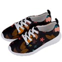 Flower Leaves Background Floral Women s Lightweight Sports Shoes View2