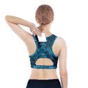 Network Circuit Board Trace Sports Bra With Pocket View2