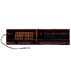 Book Bookshelf Bookcase Library Roll Up Canvas Pencil Holder (l)