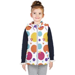 Background Polka Dot Kids  Hooded Puffer Vest