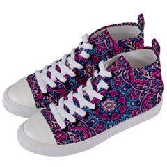 Good Vibes Brain Women s Mid-top Canvas Sneakers by ConteMonfrey