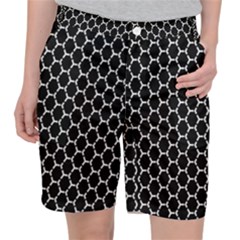 Abstract Beehive Black Pocket Shorts by ConteMonfrey