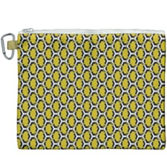 Abstract Beehive Yellow  Canvas Cosmetic Bag (xxxl) by ConteMonfrey
