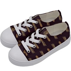 King Pineapple Kids  Low Top Canvas Sneakers by ConteMonfrey