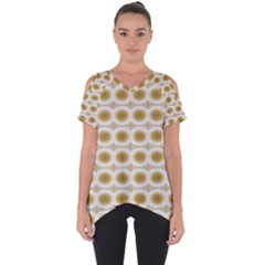 Abstract Petals Cut Out Side Drop Tee by ConteMonfrey