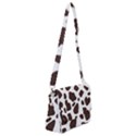 Cow spots brown white Shoulder Bag with Back Zipper View1