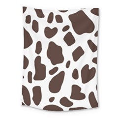 Cow Spots Brown White Medium Tapestry by ConteMonfrey