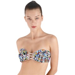 Cliparts Twist Bandeau Bikini Top by nateshop