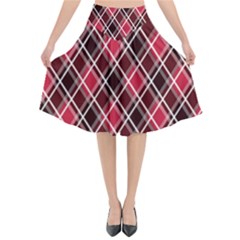 Geometric Flared Midi Skirt by nateshop