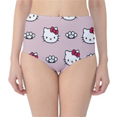 Hello Kitty Classic High-waist Bikini Bottoms by nateshop