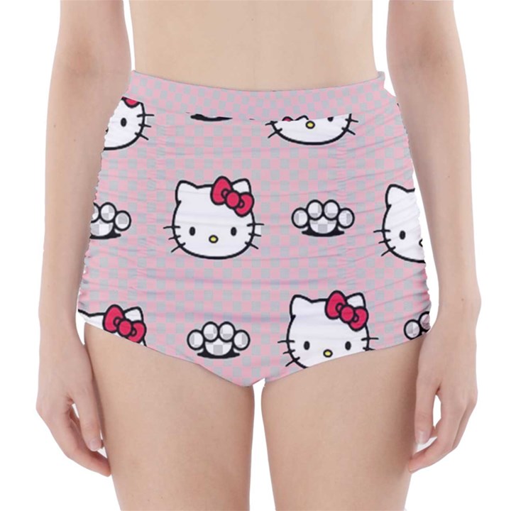 Hello Kitty High-Waisted Bikini Bottoms