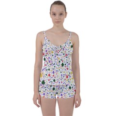 Illustration Tie Front Two Piece Tankini