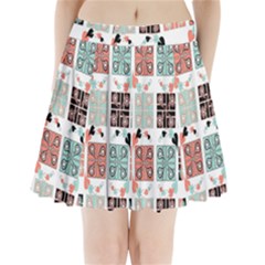Mint Pleated Mini Skirt by nateshop