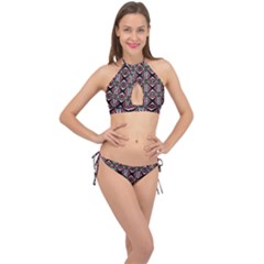 Plot Cross Front Halter Bikini Set by nateshop