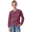 Seamless,happy Mothers Day Kids  Long Sleeve Tee with Frill  View1