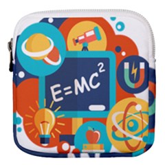 Natural Science Physics Laboratory Formula Mini Square Pouch by danenraven