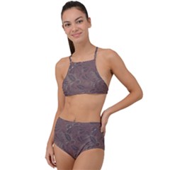 Batik-03 High Waist Tankini Set by nateshop