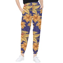 Seamless-pattern Floral Batik-vector Tapered Pants by nateshop