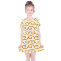 Seamless-pattern-ibatik-luxury-style-vector Kids  Simple Cotton Dress