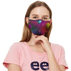 Asteroid Comet Star Space Aurora Fitted Cloth Face Mask (adult) by Wegoenart