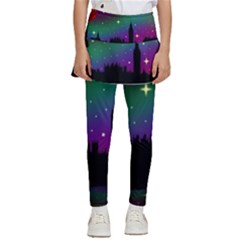 Illustration Clock Asteroid Comet Galaxy Kids  Skirted Pants by Wegoenart