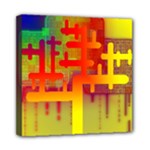 Code Binary System Mini Canvas 8  x 8  (Stretched)