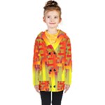 Code Binary System Kids  Double Breasted Button Coat