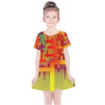 Code Binary System Kids  Simple Cotton Dress