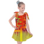 Code Binary System Kids  Tie Up Tunic Dress