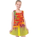 Code Binary System Kids  Cross Back Dress