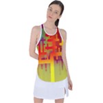 Code Binary System Racer Back Mesh Tank Top