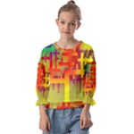 Code Binary System Kids  Cuff Sleeve Top