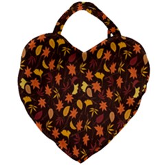 Thanksgiving Giant Heart Shaped Tote by nateshop