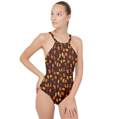 Thanksgiving High Neck One Piece Swimsuit by nateshop