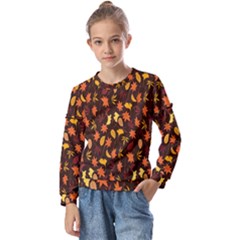 Thanksgiving Kids  Long Sleeve Tee With Frill 