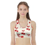 Cherries Sports Bra with Border