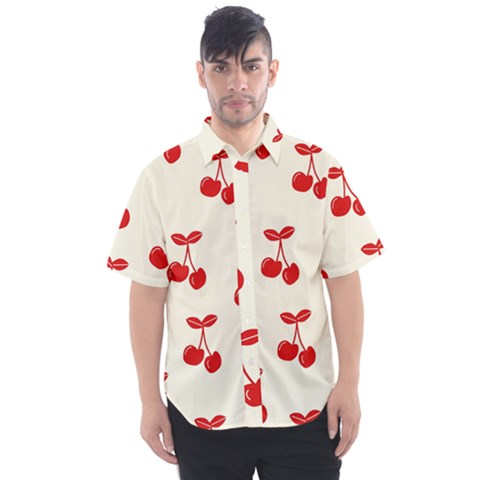 Cherries Men s Short Sleeve Shirt by nateshop