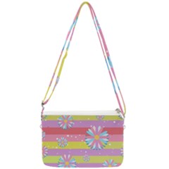 Flowers-024 Double Gusset Crossbody Bag by nateshop