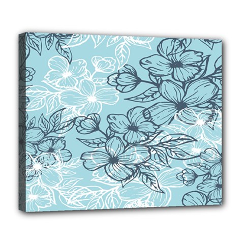 Flowers-25 Deluxe Canvas 24  X 20  (stretched) by nateshop