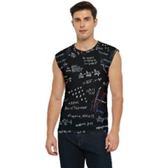 Black Background Text Overlay  Mathematics Formula Men s Raglan Cap Sleeve Tee by danenraven
