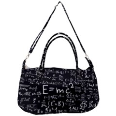 Science Einstein Formula Mathematics Physics Removal Strap Handbag by danenraven