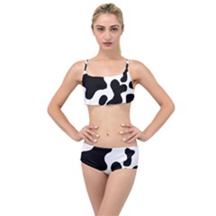 Cow Pattern Layered Top Bikini Set by Wegoenart
