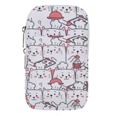 Cute-cat-chef-cooking-seamless-pattern-cartoon Waist Pouch (large) by Jancukart