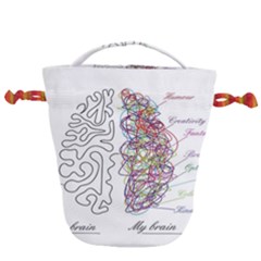 Neurodivergent Creative Smart Brain Drawstring Bucket Bag by Wegoenart