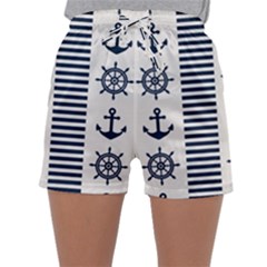 Nautical-seamless-pattern-vector-illustration Sleepwear Shorts