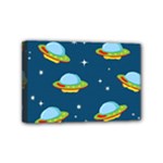 Seamless Pattern Ufo With Star Space Galaxy Background Mini Canvas 6  x 4  (Stretched)