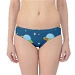 Seamless Pattern Ufo With Star Space Galaxy Background Hipster Bikini Bottoms