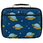 Seamless Pattern Ufo With Star Space Galaxy Background Full Print Lunch Bag