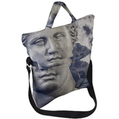 Men Taking Photos Of Greek Goddess Fold Over Handle Tote Bag by dflcprintsclothing
